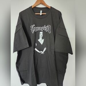 Vampira Graphic Men's Black T-Shirt, 4XL